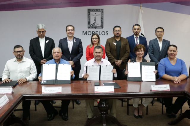 Firman convenio de colaboración Impepac y Poder Ejecutivo