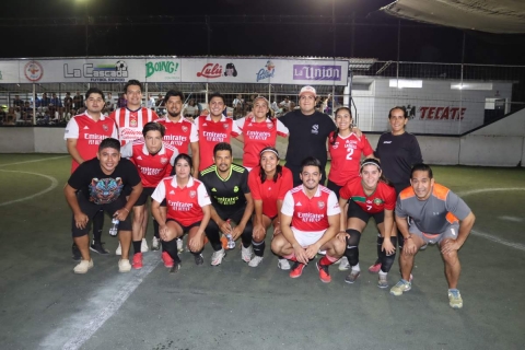 El equipo Jasso FC logró su primer campeonato en el Torneo Mixto de la cancha de futbol rápido La Cascada.