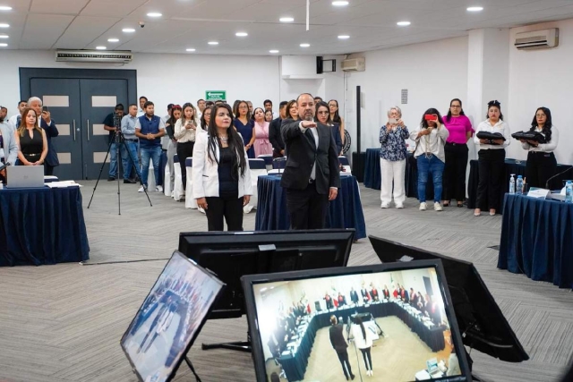 Los nuevos magistrados rindieron protesta y se integraron al Pleno del TSJ.  