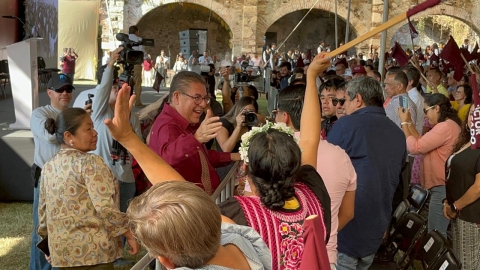 Rinde senador V&iacute;ctor Mercado primer informe de actividades legislativas, en Ayala