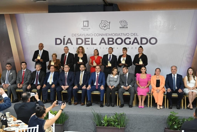 Reconoce Cuauhtémoc Blanco trayectoria de integrantes de la Barra de Abogados del Estado de Morelos