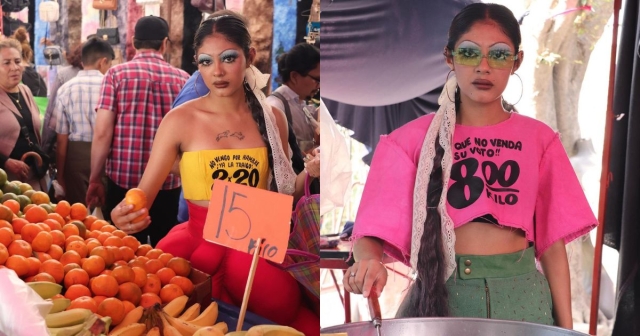 Diseñadora crea colección inspirada en el tianguis y causa revuelo en redes sociales