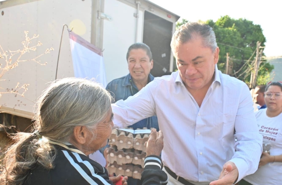 Más de cuatro mil paquetes alimentarios han sido distribuidos en centros de población de Jiutepec: diputado Rafael Reyes