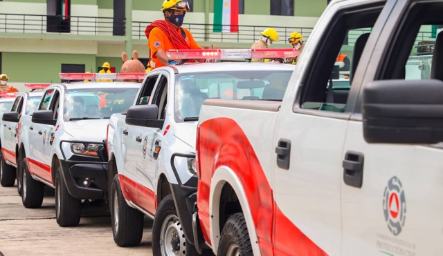 Mantienen coordinación áreas de Protección Civil del Poniente