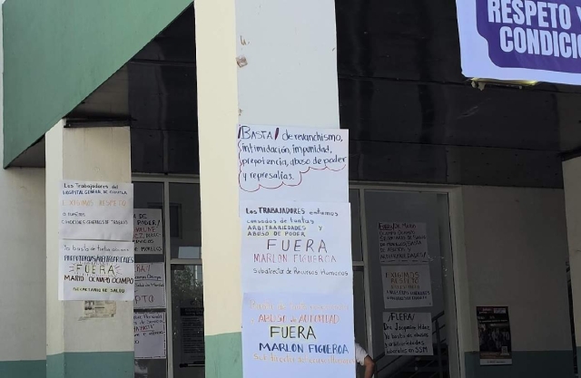 Piden trabajadores del Hospital General de Cuautla poner fin a conflictos