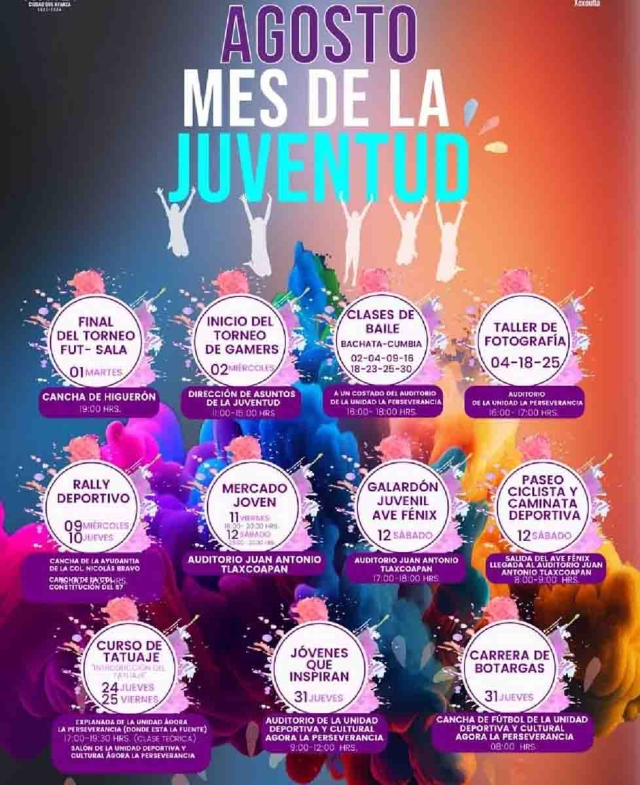 Durante todo agosto ofrecerán actividades para los jóvenes en Jojutla.