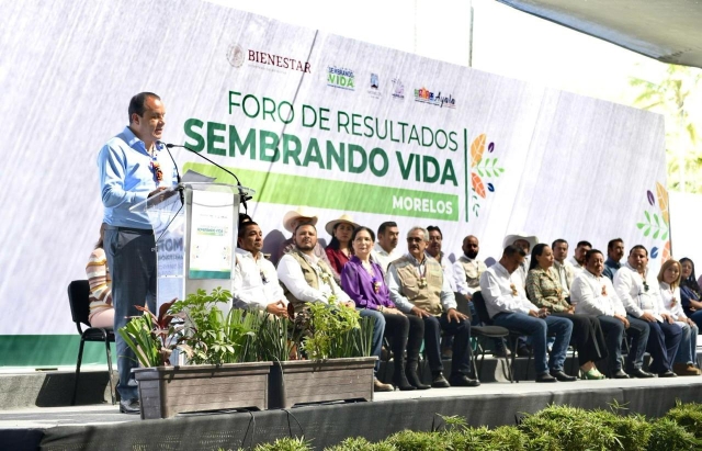 Encabeza gobernador foro de resultados en Morelos del programa Sembrando Vida