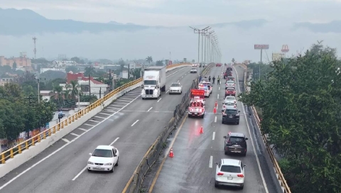   Un tramo de un carril estuvo cerrado hasta que retiraron los vehículos. 