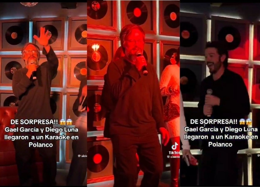 Gael García y Diego Luna sorprenden cantando en karaoke de Polanco
