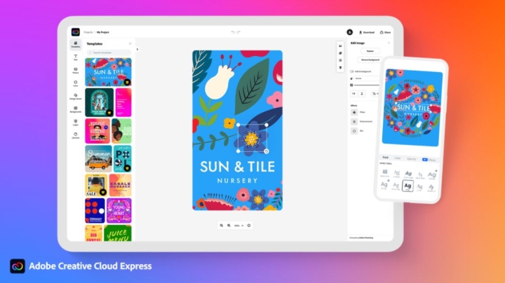 Adobe Creative Cloud Express es un Photoshop simple, pero muy poderoso