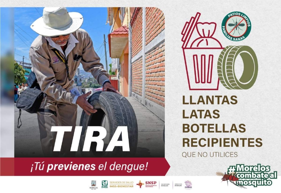 El gobierno estatal continúa una campaña de prevención del dengue.  