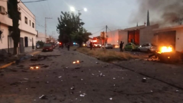 Coche bomba estalla cerca de la Secretaría de Seguridad en Acámbaro, Guanajuato