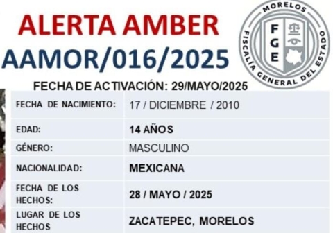 Localizan sin vida a menor de 14 años de edad reportado como desaparecido, en Zacatepec