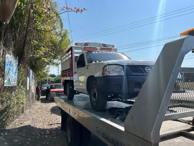  Los delincuentes no se llevaron la camioneta.