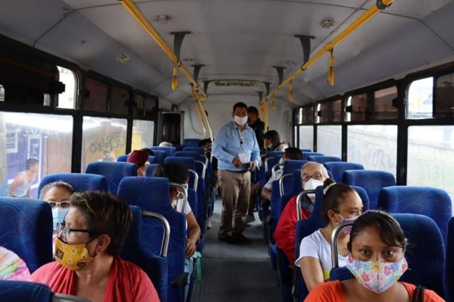 Seguirán los operativos sanitarios en el transporte público