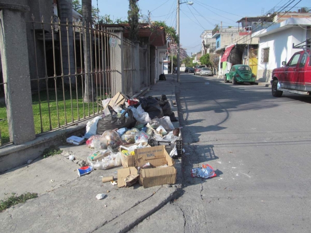 Vecinos de la colonia deploraron el deficiente servicio de recolección de basura y adelantaron que podrían tomar otras medidas.