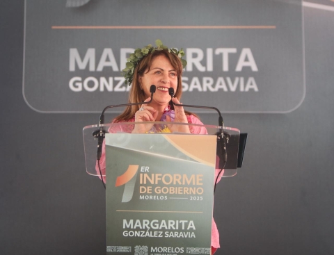 Afianza Margarita Gonz&aacute;lez Saravia transformaci&oacute;n de la regi&oacute;n oriente de Morelos con orden y resultados