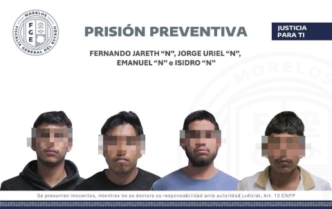 Mandan a prisi&oacute;n a cuatro hombres