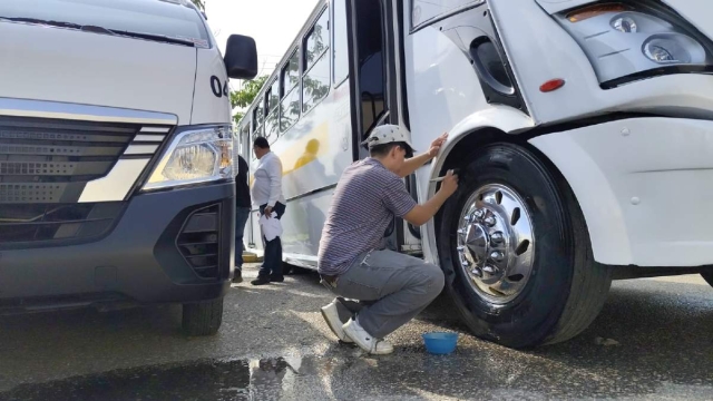Esta semana continuará la revista mecánica para el transporte colectivo, informó la CGMT. 