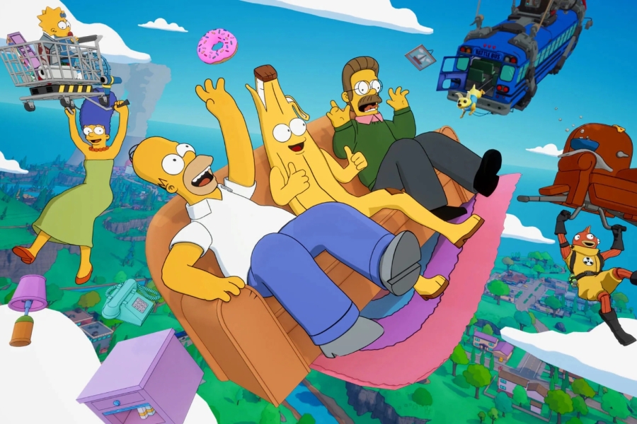 Fortnite y Los Simpson unen fuerzas en una épica colaboración, ¿Hasta cuándo estarán y qué pasará después con el mapa?