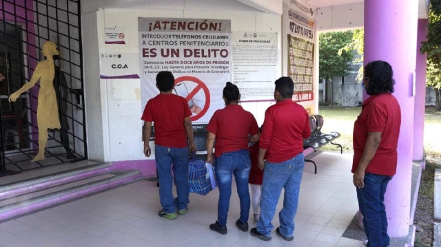 Mediante lonas, se brinda informaci&oacute;n a los visitantes sobre las disposiciones de la ley que combate la extorsi&oacute;n, inform&oacute; la Coordinaci&oacute;n del Sistema Penitenciario. 