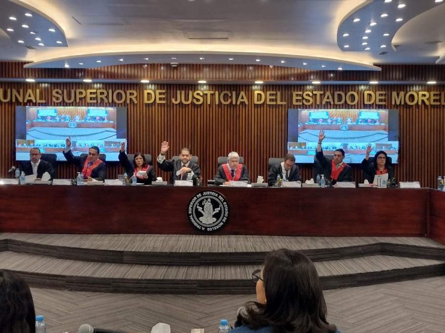 Las votaciones en el Pleno comenzaron desde la tarde, después de la validación de la terna de aspirantes a la presidencia del TSJ por parte del Congreso del estado. 