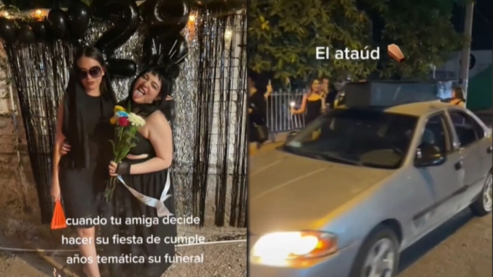 ¡Escalofriante! Joven festeja sus cumpleaños con temática de funeral