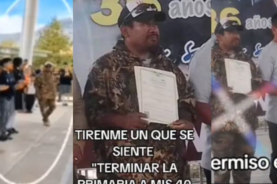 'Me siento orgulloso de mí': Hombre termina la primaria a sus 40 años