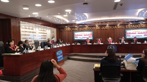 Debaten magistrados del TSJ solicitud de haber de retiro que promovi&oacute; exmagistrada del TUJA