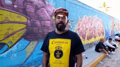 Los fundadores del “CoateGraff” explicaron que se busca tener un diálogo visual con la comunidad a través del grafiti.