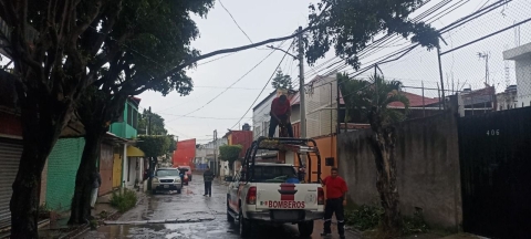 Atendió Seprac afectaciones por lluvias en Cuernavaca