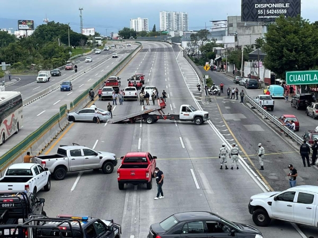 El hecho generó caos vehicular.