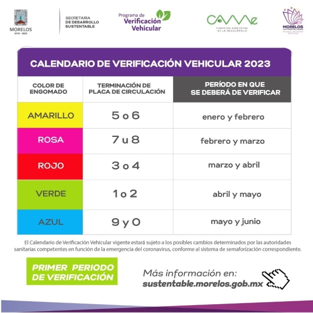 Iniciará verificación vehicular para engomados color rosa