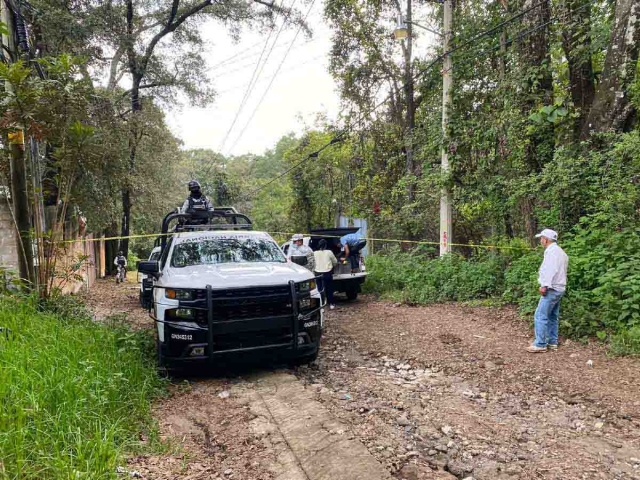   El homicidio ocurrió en un camino de terracería.