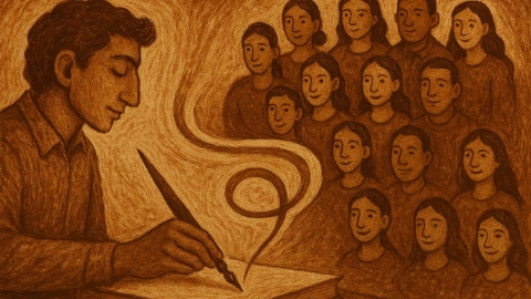 El servicio de escribir