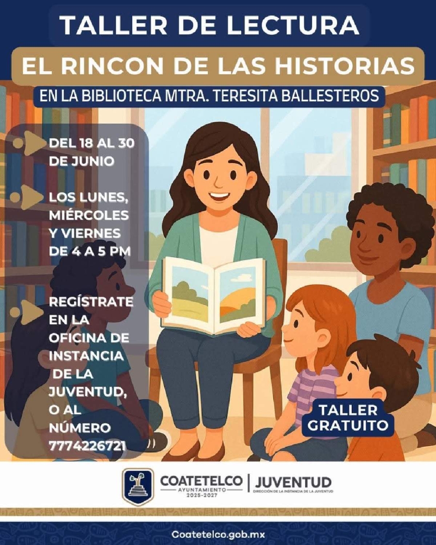 Promueven hábito de la lectura en Coatetelco