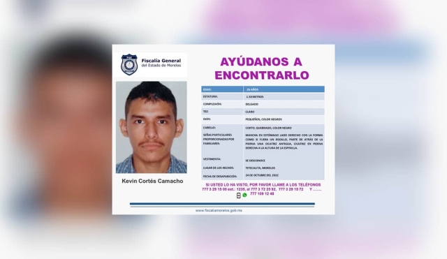 Buscan a un joven desde hace 12 días