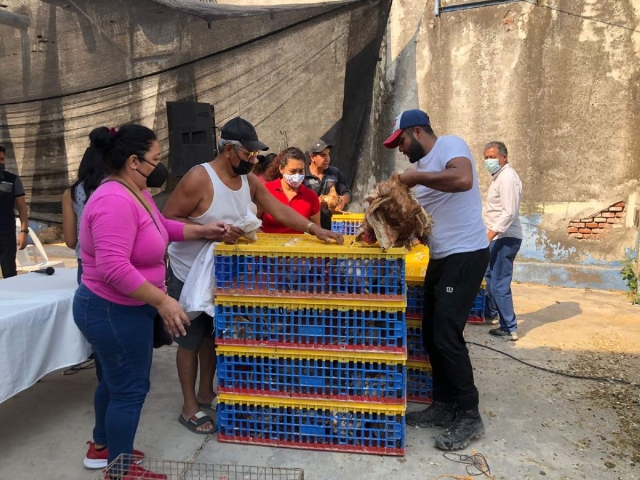 Se entregaron 140 paquetes que los beneficiarios podrán usar para consumo o, en su caso, para venta.