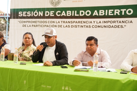 Se fortalece la participación ciudadana en Emiliano Zapata con sesión de cabildo abierto