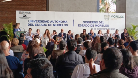 Autoriza presidenta Claudia Sheinbaum recurso de 270 mdp para pago de aguinaldos en UAEM, anuncia gobernadora de Morelos