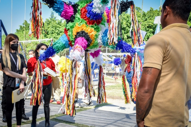 Realiza la Coordinación del Sistema Penitenciario concurso de piñatas y nacimientos