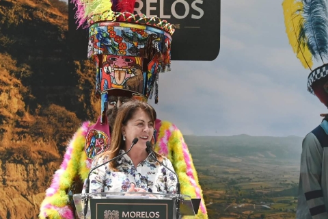 Margarita González Saravia encabezó el inicio del operativo de seguridad por las vacaciones de verano. 