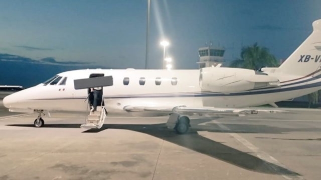 El avión despegó el viernes por la noche desde Veracruz.