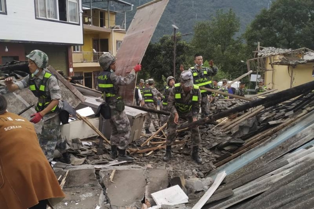 Sismo en China: sube a 74 el número de personas fallecidas