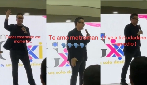 Marco Antonio Regil sorprende en conferencia al responder como Metro Man a un fan y causa sensación en redes | VIDEO