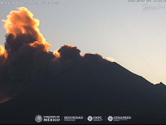 Se espera caída de ceniza volcánica en Morelos en las próximas horas