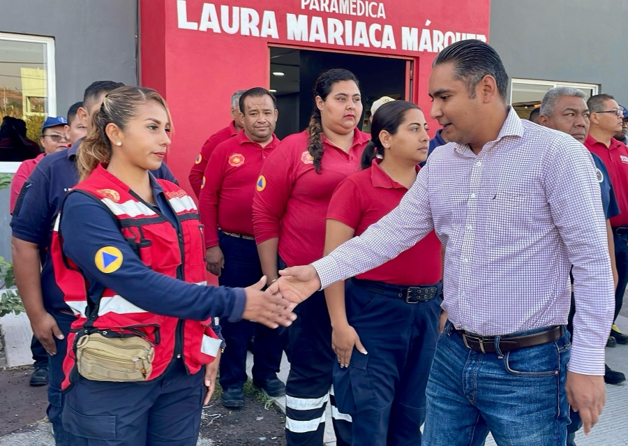 Supervisan instalaciones de Protección Civil, Rescate y Bomberos de Emiliano Zapata