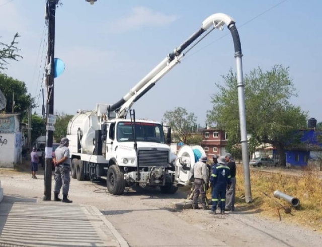 Las acciones fueron puestas en marcha en la avenida Huexca, en la colonia Hermenegildo Galeana.