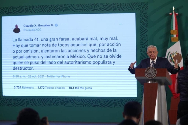 AMLO insiste en que la UNAM se &quot;derechizo&quot;.