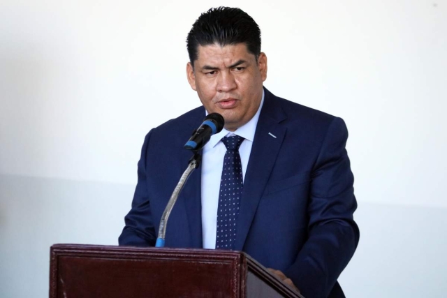 El presidente de la Mesa Directiva, Francisco Erick Sánchez Zavala.